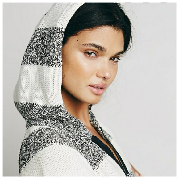 NWOT Free People Regatta Cap Sleeve Hoodie - Picture 7 of 8